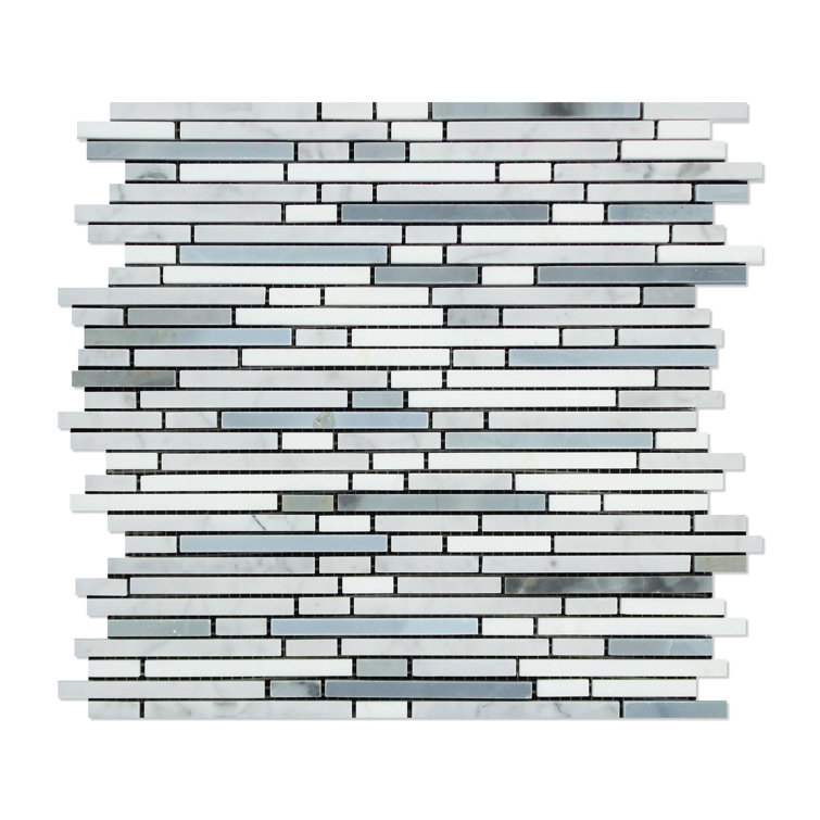 Stone & Tile Shoppe, Inc. Marble Linear Mosaic Wall & Floor Tile Wayfair